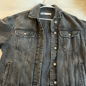 Zara Black Jean Jacket